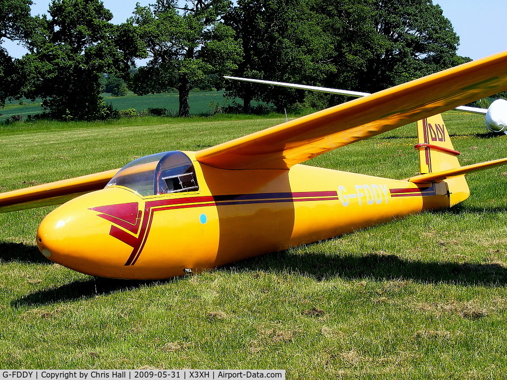 G-FDDY, 1960 Schleicher Ka-6CR Rhonsegler C/N 678, Hoar Cross Airfield, home of the Needwood Forest Gliding Club