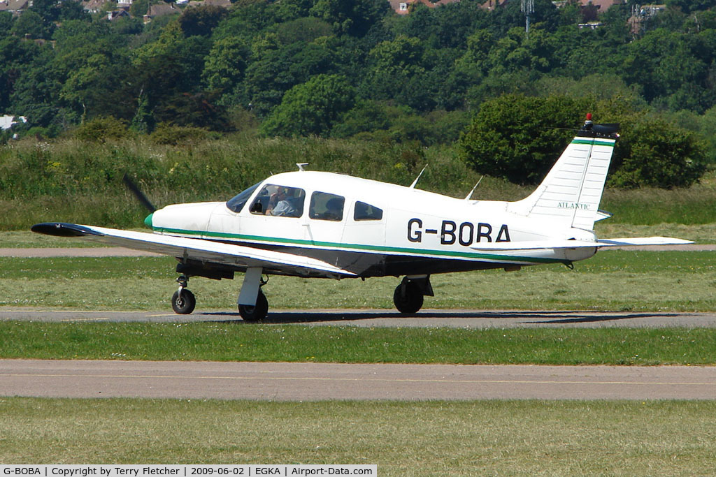 G-BOBA, 1978 Piper PA-28R-201 Cherokee Arrow III C/N 28R-7837232, PIPER PA-28R-201 at Shoreham