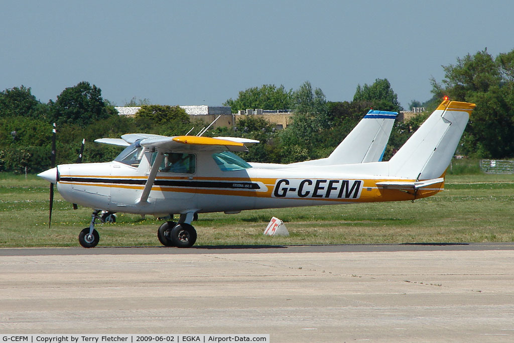 G-CEFM, 1980 Cessna 152 C/N 152-84357, Cessna 152 at Shoreham Airport