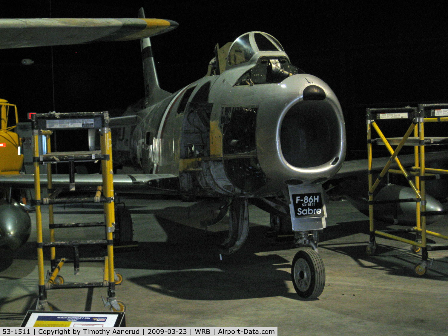 53-1511, 1953 North American F-86H Sabre C/N 203-283, Museum of Aviation, Robins AFB