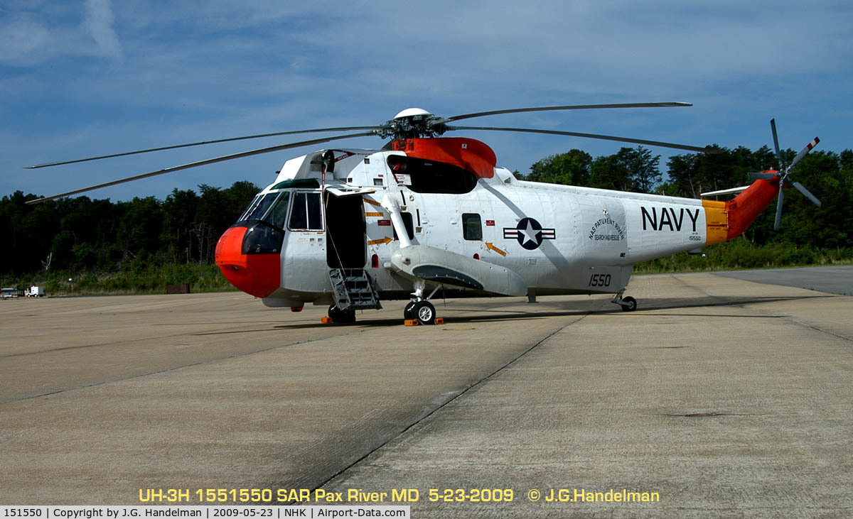 151550, Sikorsky SH-3A Sea King C/N 61263, One of 3 remaining Sea Kings in USN at Pax River