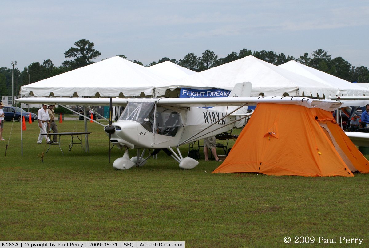 N18XA, X-Air XA85 C/N XA850005, Showing off some under-wing camping capability