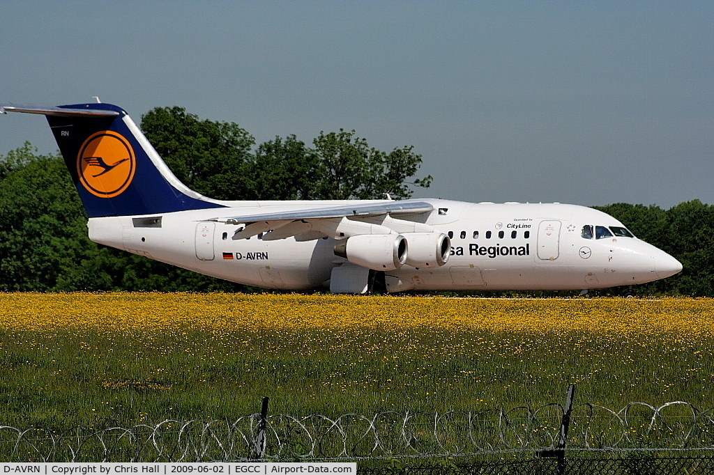 D-AVRN, 1996 British Aerospace Avro 146-RJ85A C/N E2293, Lufthansa Regional operated by CityLine