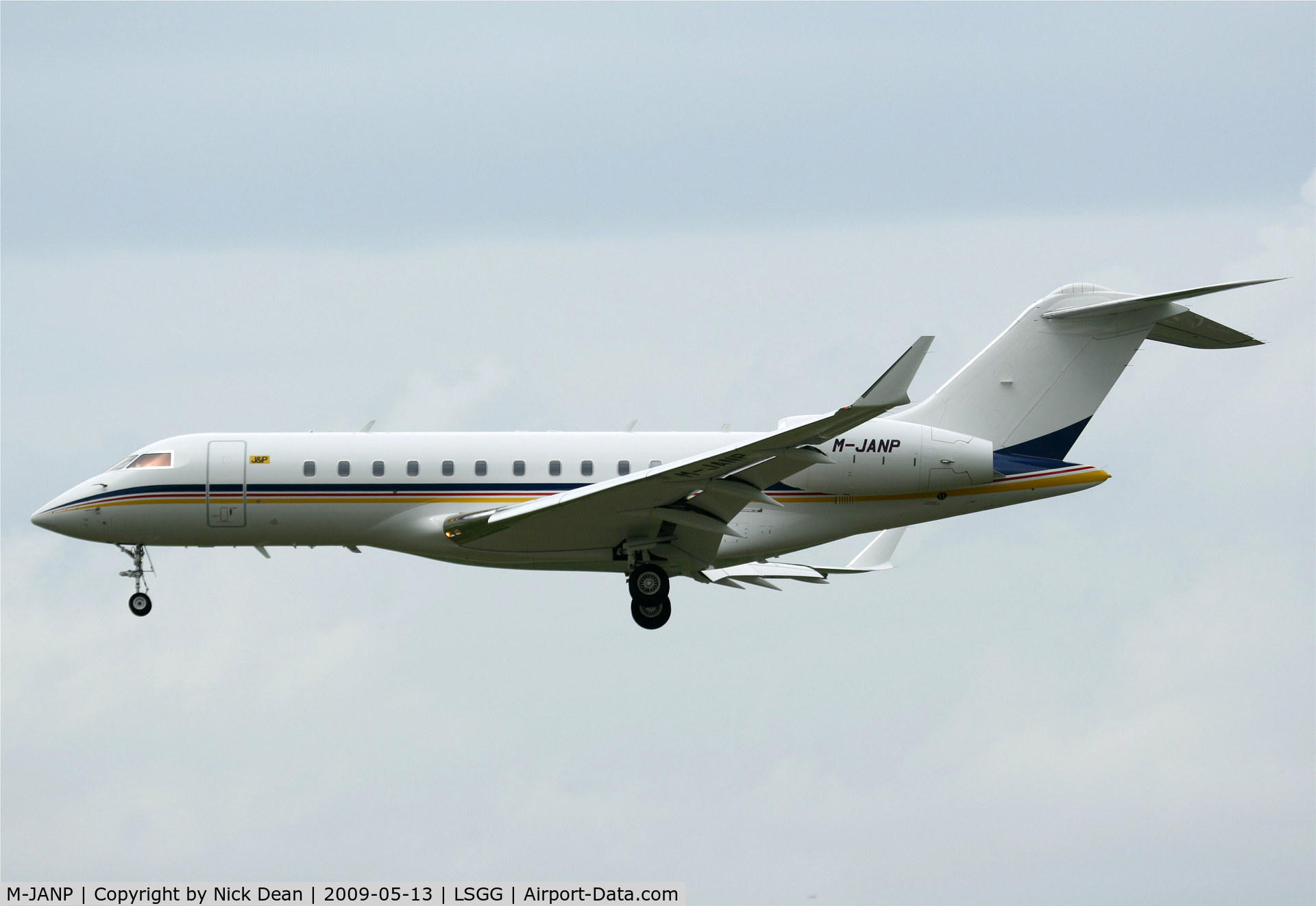 M-JANP, 2008 Bombardier BD-700-1A11 Global 5000 C/N 9293, LSGG