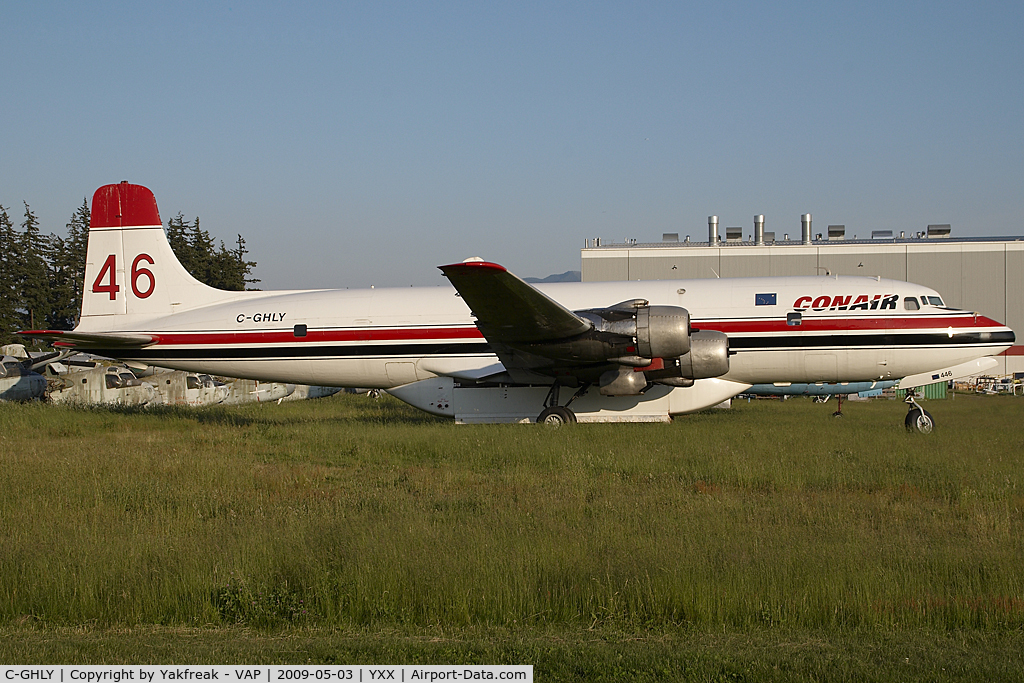 C-GHLY, 1958 Douglas DC-6B (C-118) C/N 45501, Conair DC6