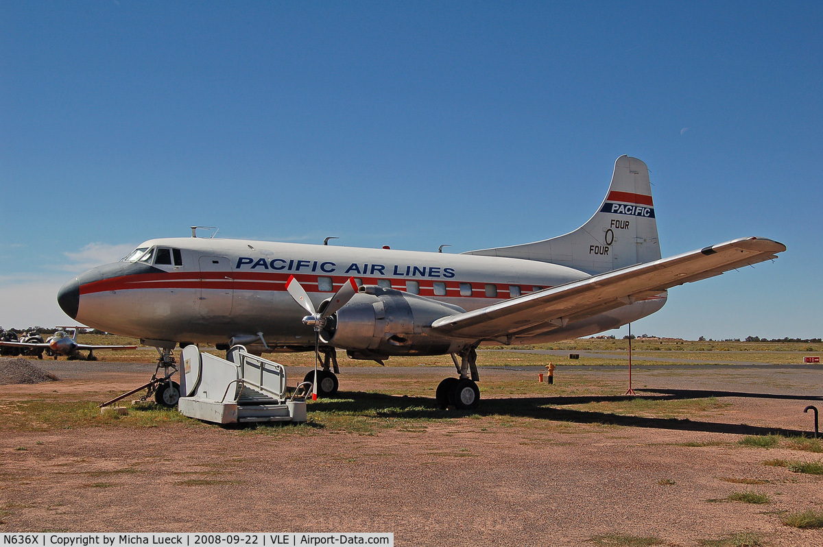 N636X, 1952 Martin 404 C/N 14135, Grand Canyon Valle Aiport Hidden History Museum