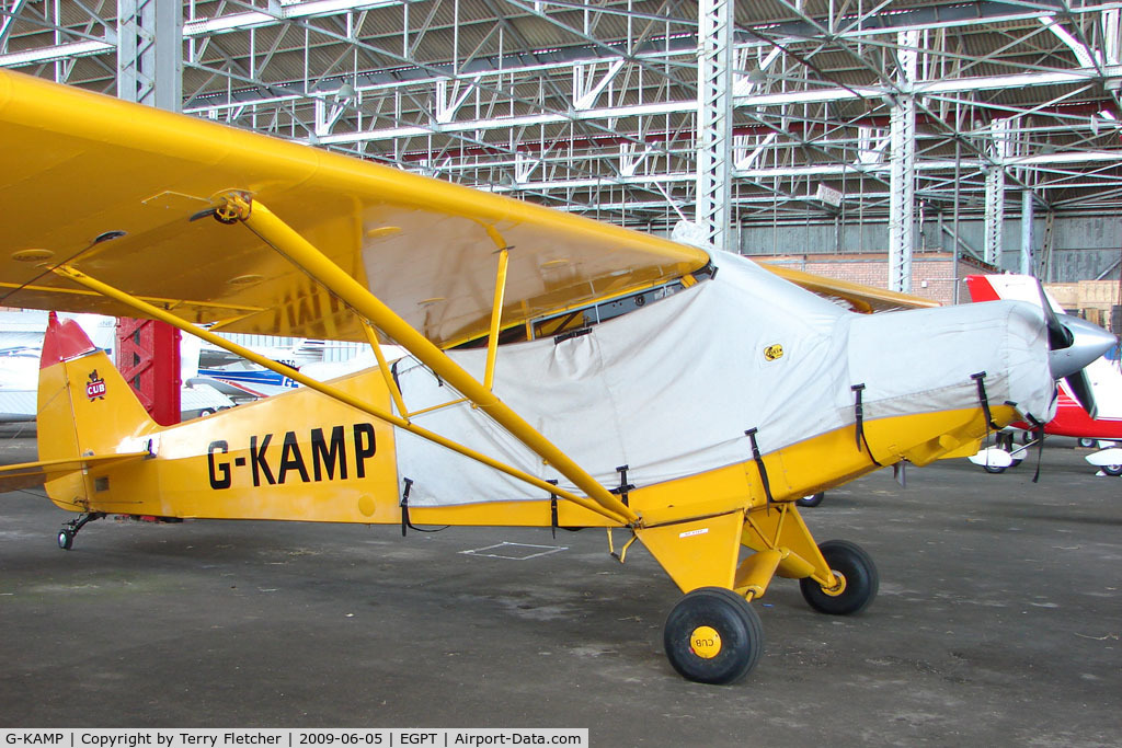 G-KAMP, 1954 Piper L-18C Super Cub (PA-18-95) C/N 18-3451, 1954 Piper L18C at Perth Airport in Scotland