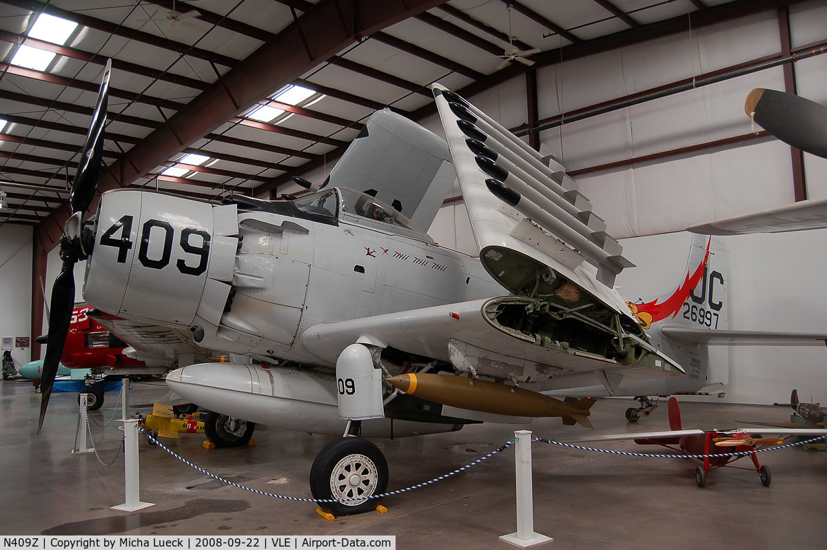 N409Z, Douglas AD-4N Skyraider C/N 7797, Grand Canyon Valle Aiport Hidden History Museum