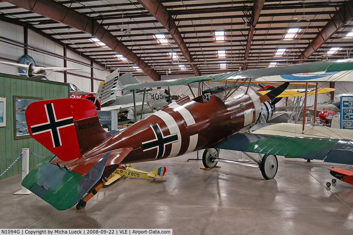 N1094G, Siemens-Schuckert (SSW) D-IV C/N S10, Siemens Schukert D.IV at Grand Canyon Valle Aiport Hidden History Museum