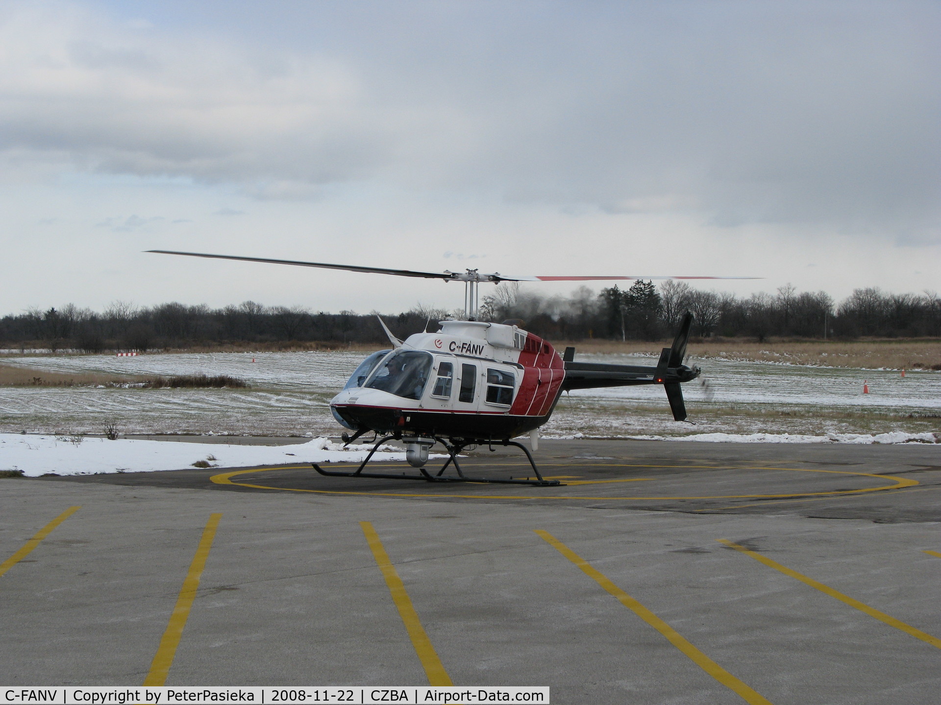 C-FANV, 1981 Bell 206L-1 LongRanger II C/N 45665, @ Burlington Airport