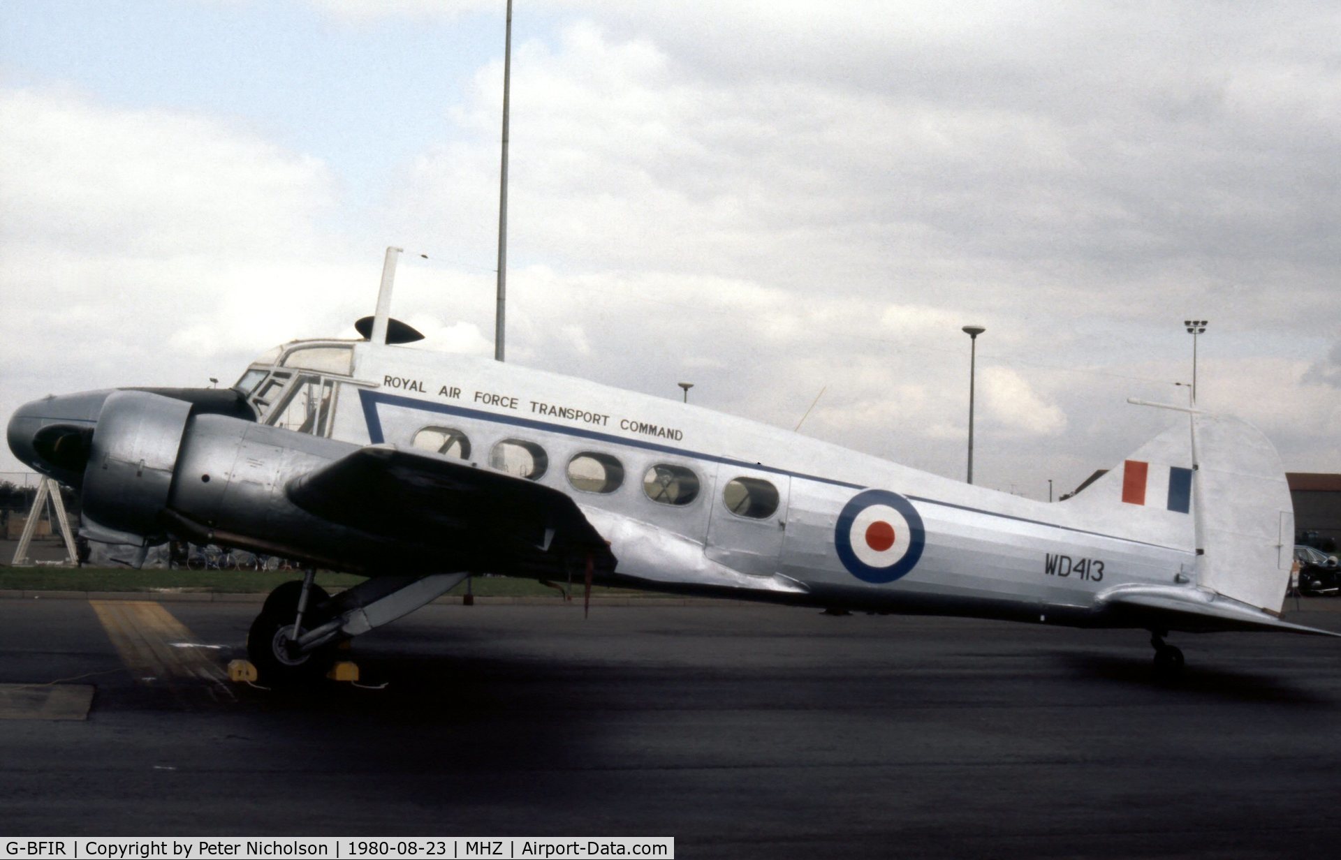 G-BFIR, 1950 Avro 652A Anson T.21 C/N 3634, Anson C.21 with civil registration G-BFIR at the 1980 Mildenhall Air Fete.