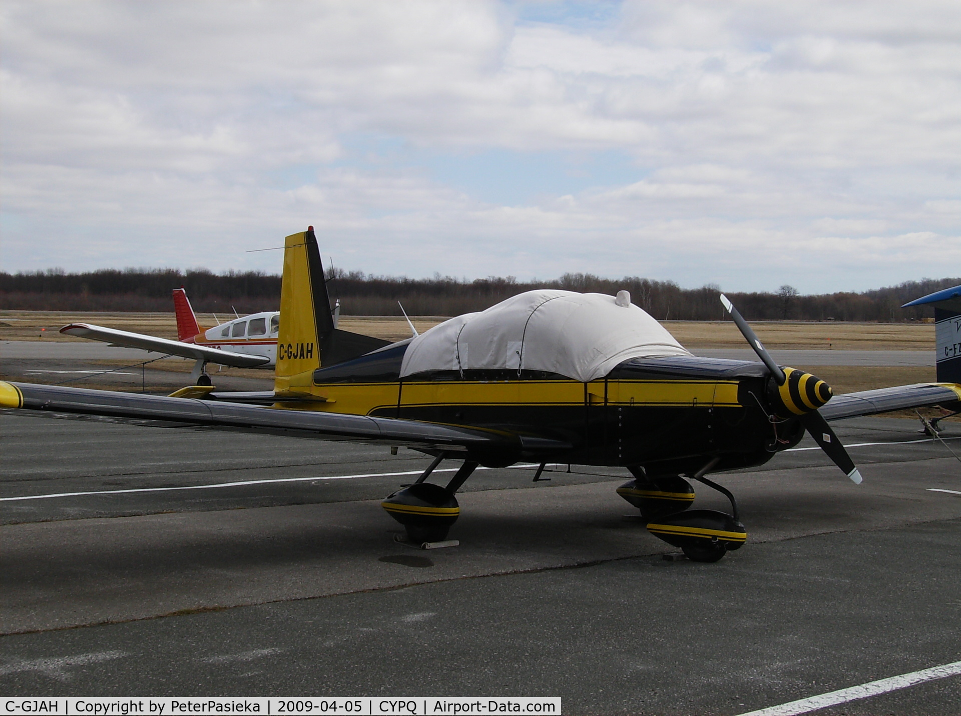 C-GJAH, 1973 American Aviation AA-5 Traveler C/N AA5-0179, @ Peterborough Airport, Ontario Canada