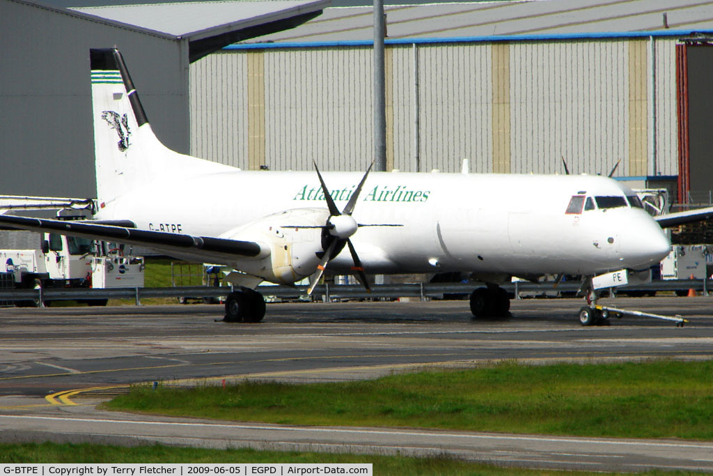 G-BTPE, 1989 British Aerospace ATP C/N 2012, Atlantic Airlines ATP at Aberdeen