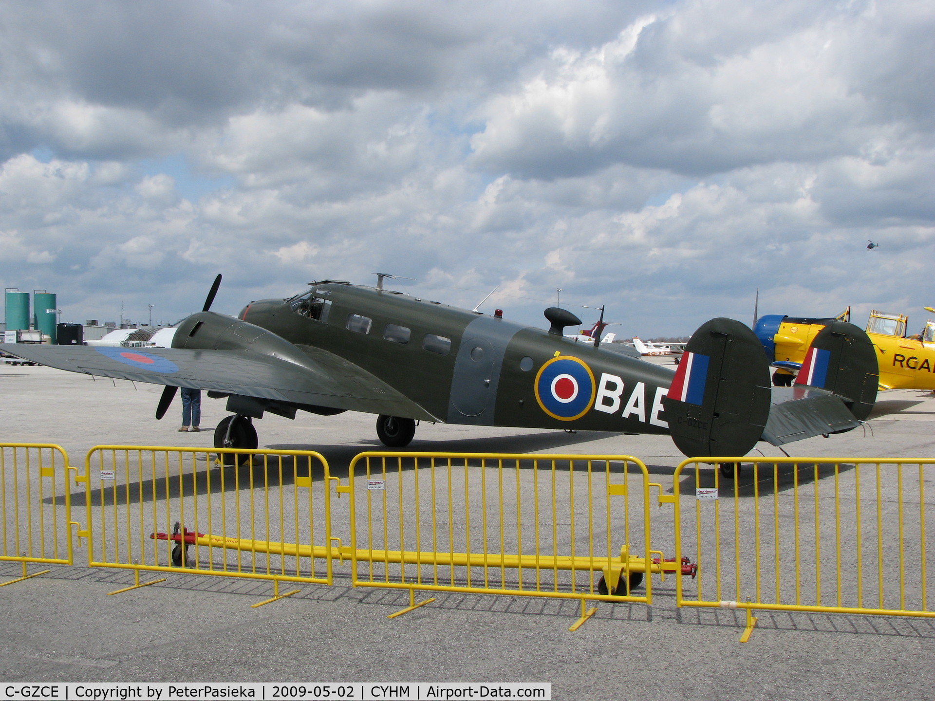 C-GZCE, 1946 Beech D18S C/N A-156, @ Hamilton Airport - @ Canadian Warplane Heritage Museum