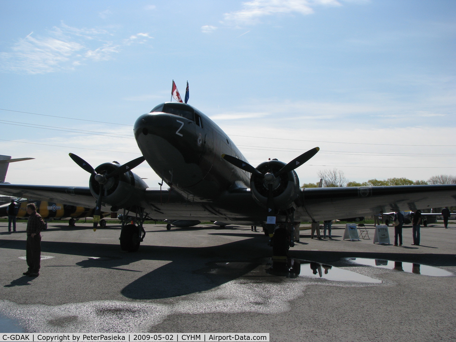 C-GDAK, 1939 Douglas DC-3-G202A C/N 2141, @ Hamilton Airport - @ Canadian Warplane Heritage Museum