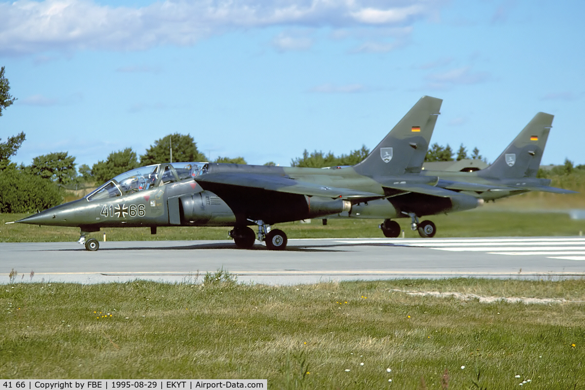 41 66, Dassault-Dornier Alpha Jet A C/N 0166, Luftwaffe Dornier Alpha Jet at Aalborg