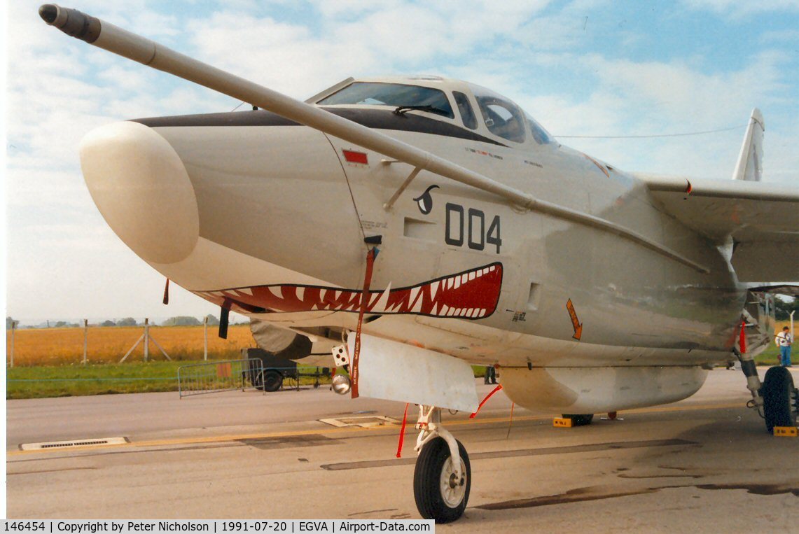 146454, 1960 Douglas EA-3B Skywarrior C/N 12406, EA-3B Skywarrior of VQ-2 at the 1991 Intnl Air Tattoo at RAF Fairford.