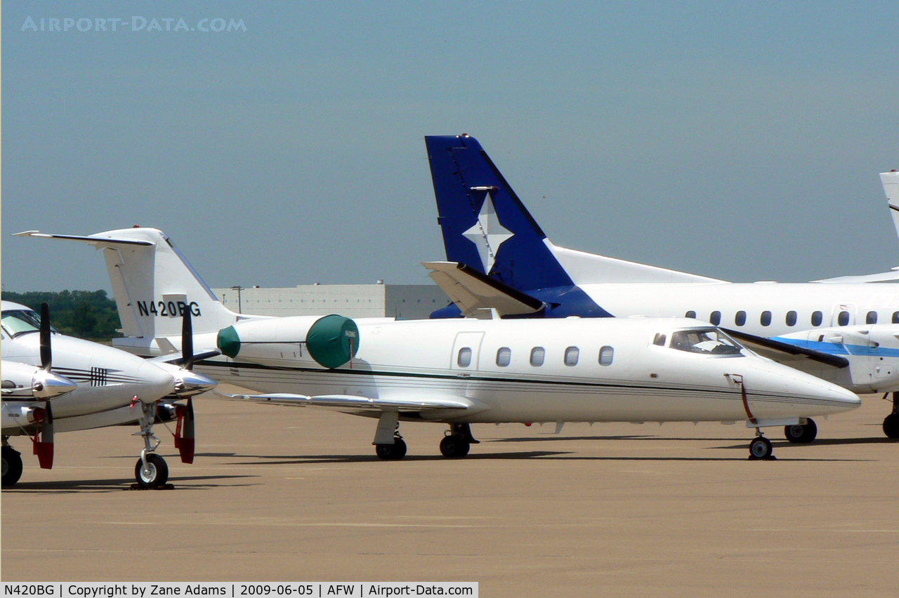 N420BG, 1985 Gates Learjet 55 C/N 123, At Alliance, Fort Worth