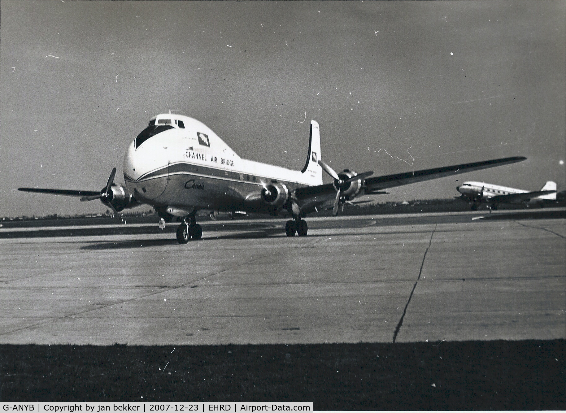 G-ANYB, 1961 Aviation Traders ATL-98 Carvair C/N 10528/ATL98/01, Zestienhoven