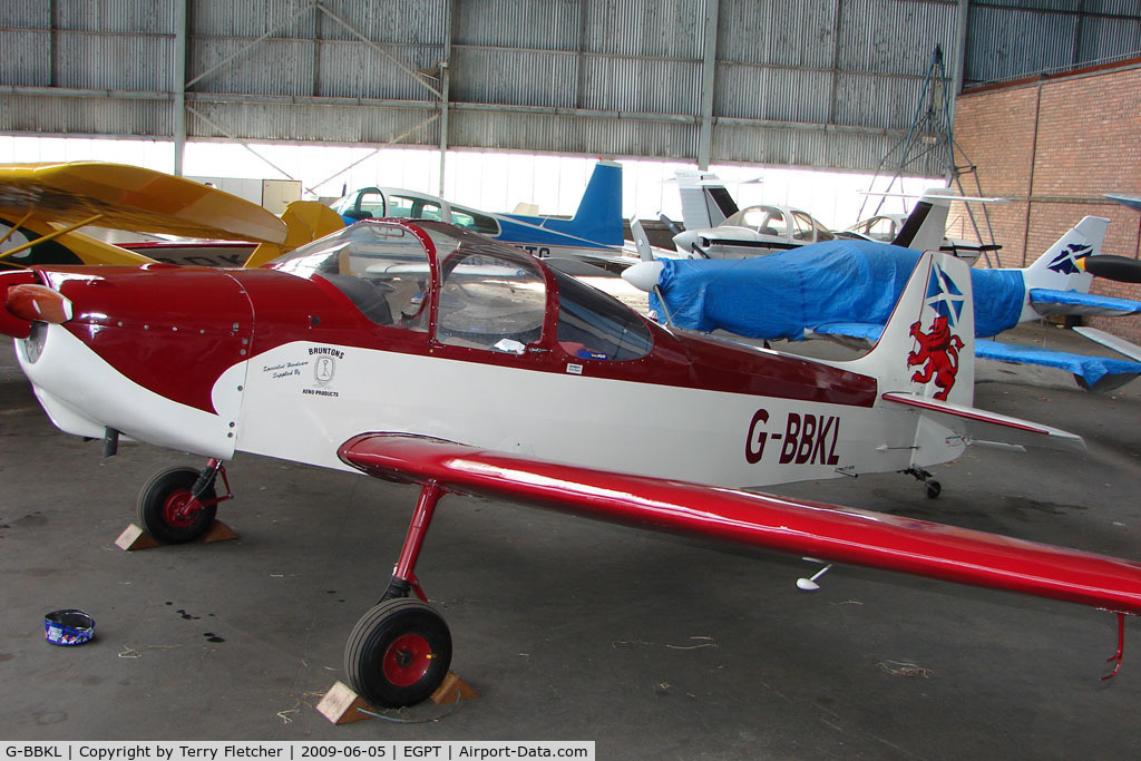 G-BBKL, 1958 Piel CP-301A Emeraude C/N 237, Piel CP301A at Perth Airport in Scotland