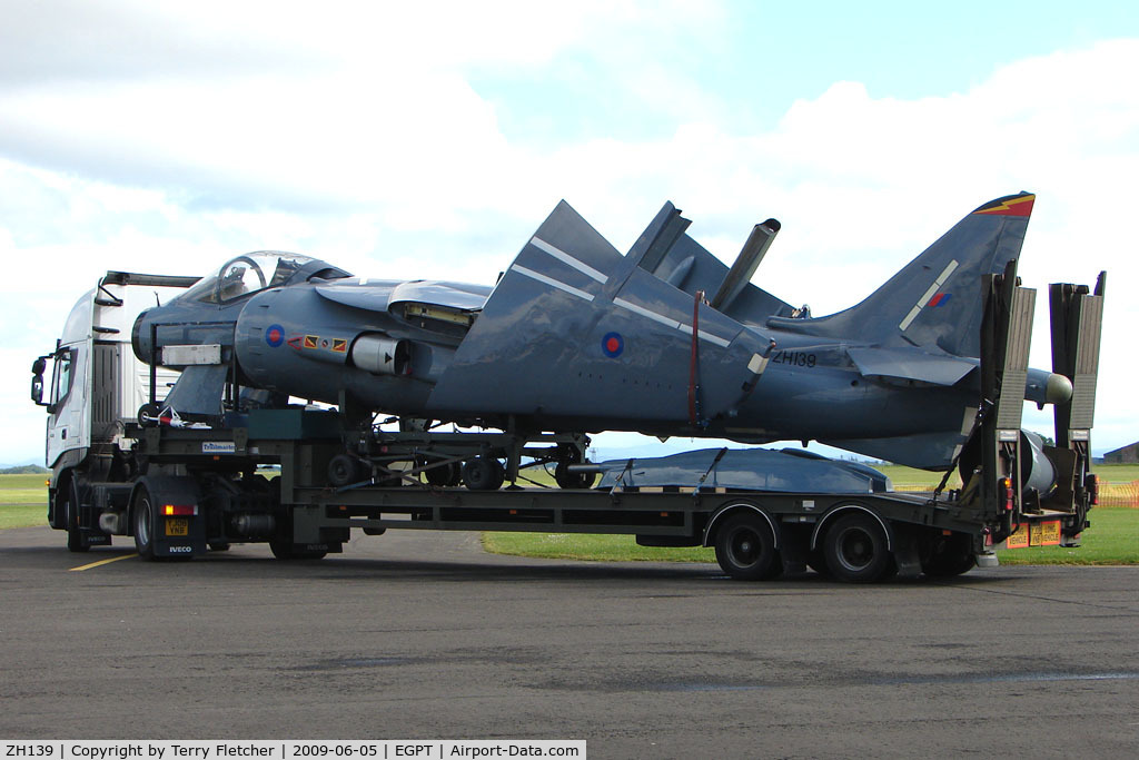 ZH139, British Aerospace Harrier GR.7 replica C/N BAPC.191, Relpica Harrier GR7 as a travelling exhibit for RAF recriutment