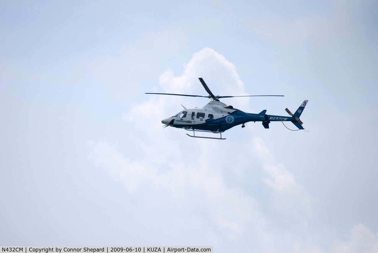 N432CM, 2002 Bell 430 C/N 49092, Coming back in