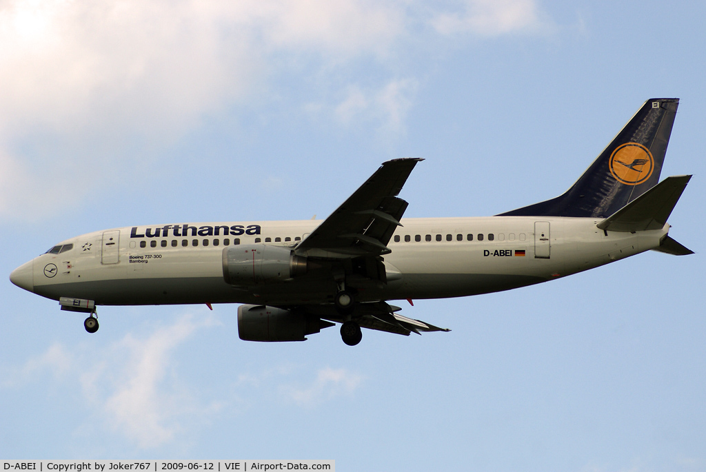 D-ABEI, 1991 Boeing 737-330 C/N 25359, Lufthansa Boeing 737-330