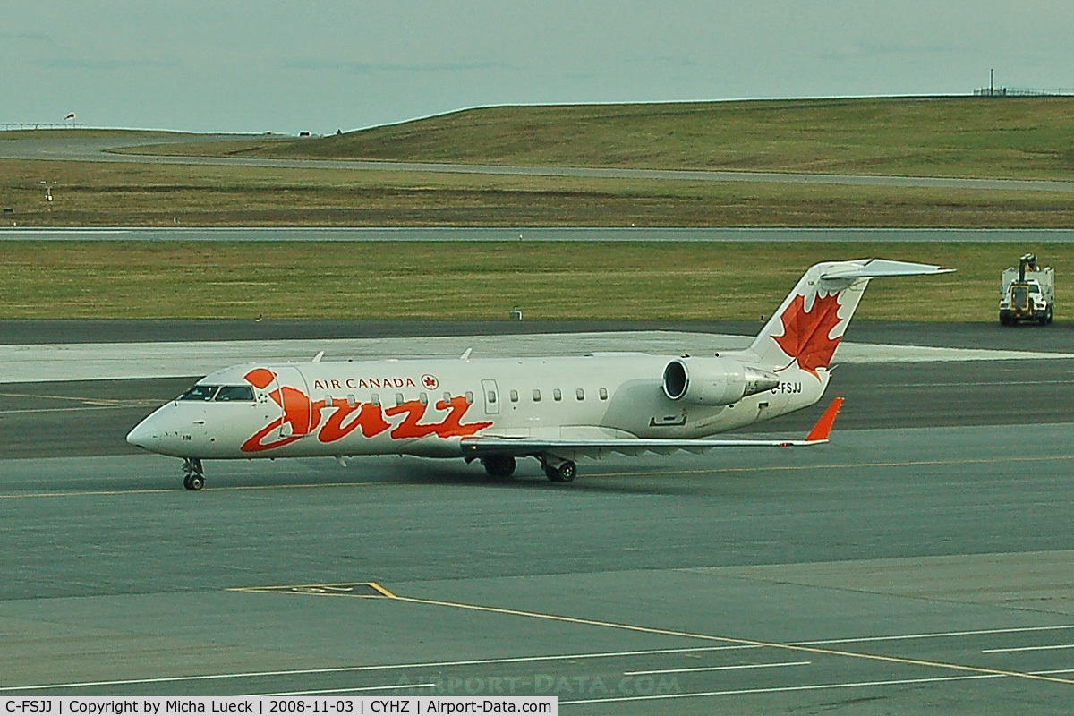 C-FSJJ, 1994 Canadair CRJ-100ER (CL-600-2B19) C/N 7058, At Halifax