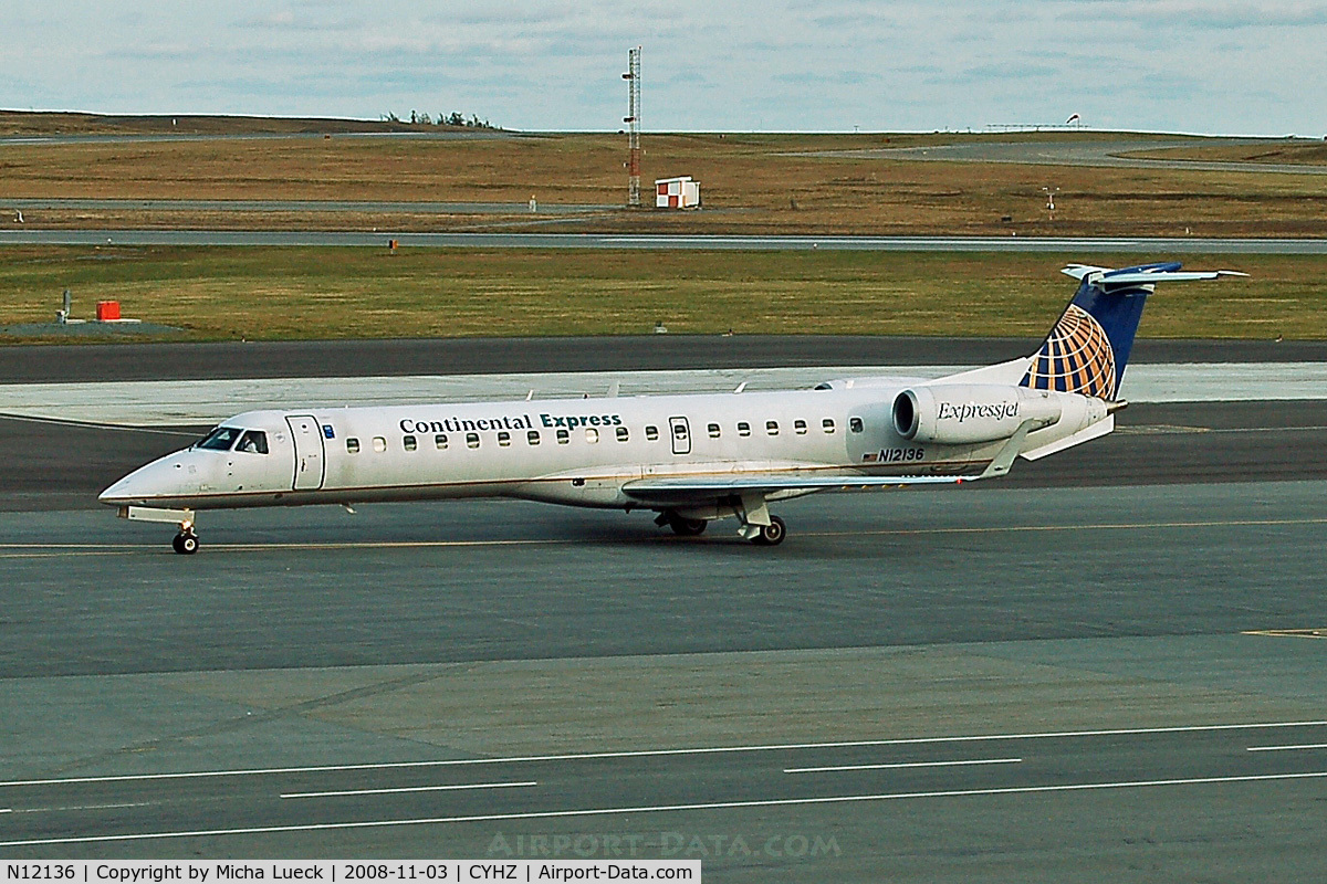 N12136, 2003 Embraer ERJ-145XR (EMB-145XR) C/N 145719, At Halifax