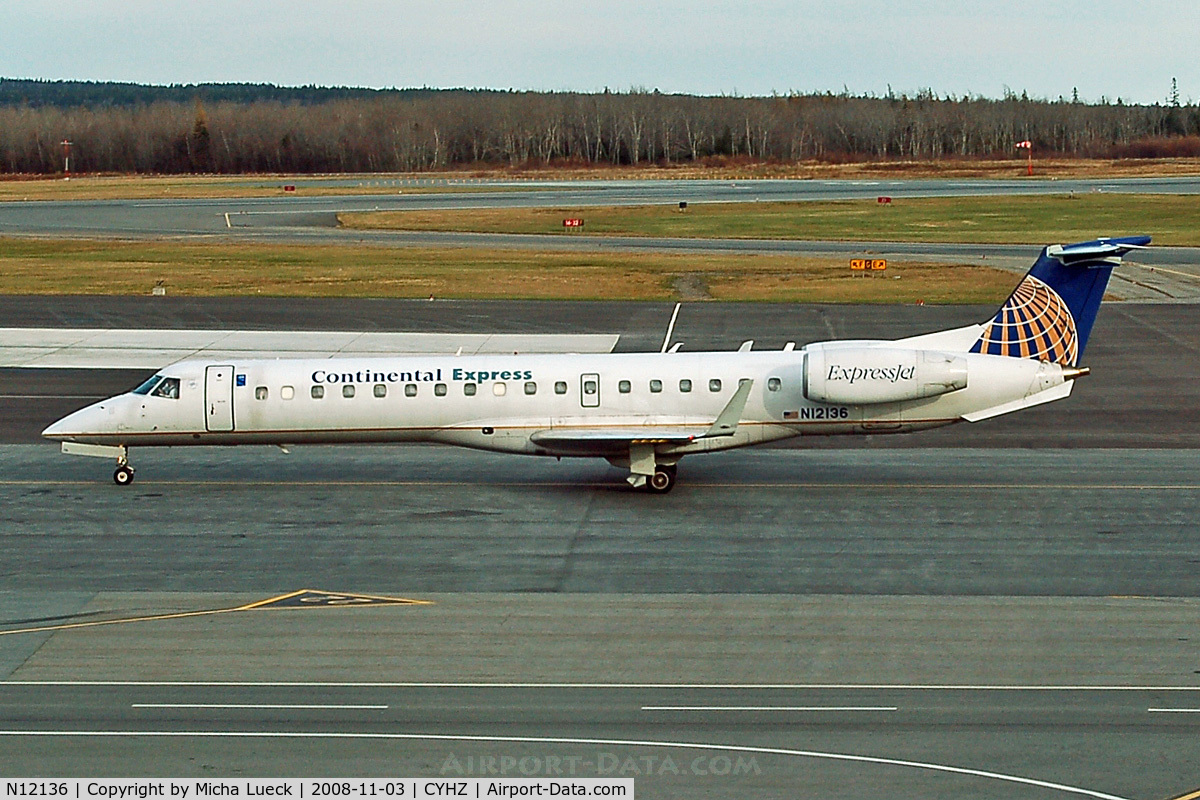 N12136, 2003 Embraer ERJ-145XR (EMB-145XR) C/N 145719, At Halifax