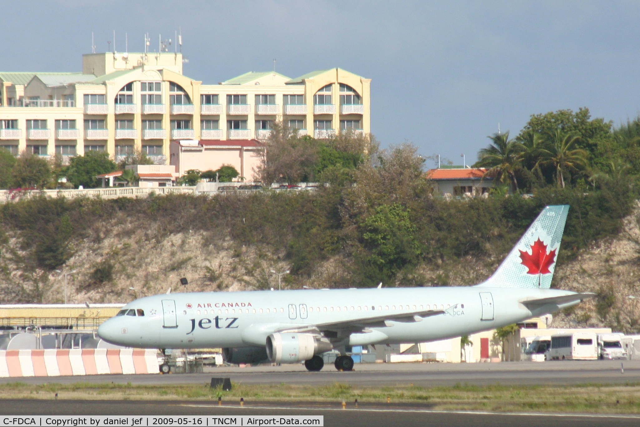 C-FDCA, 1991 Airbus A320-211 C/N 232, park at the  tncm ramp