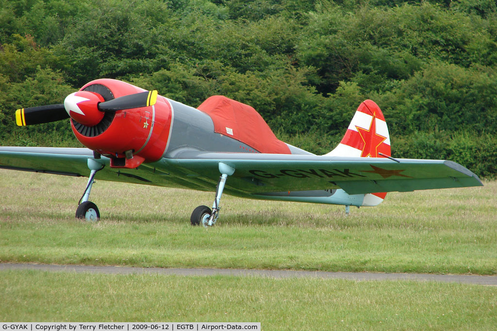 G-GYAK, 1985 Yakovlev Yak-50 C/N 852905, Yak 50 Visitor to 2009 AeroExpo at Wycombe Air Park