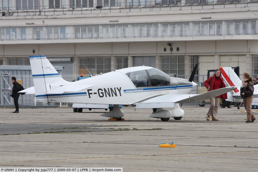 F-GNNY, Robin DR-400-120 Dauphin 2+2 C/N 2267, on transit at Le Bourget for Womens Day 2009