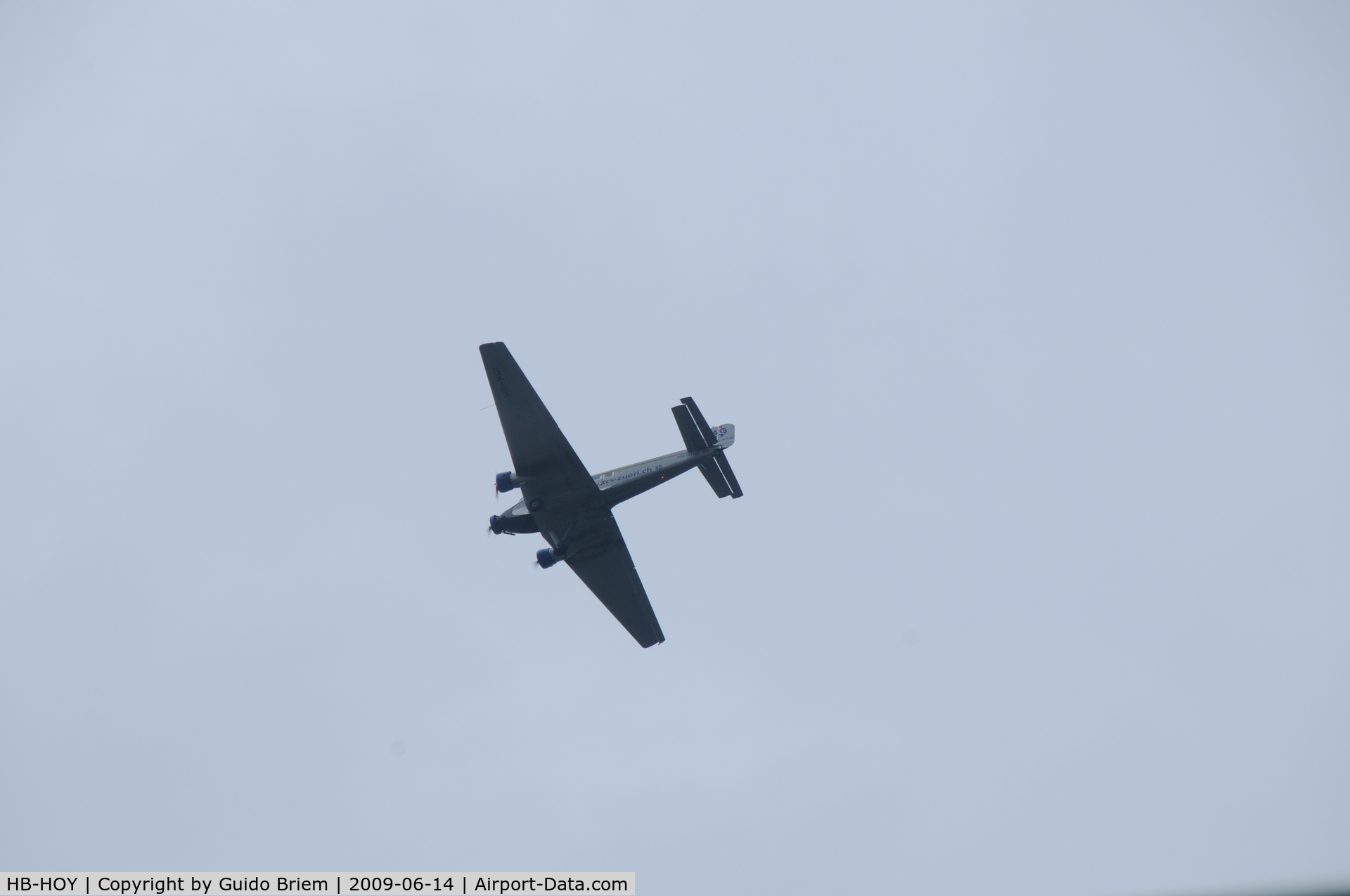 HB-HOY, 1949 Junkers (CASA) 352A-3 (Ju-52) C/N 96, Taken from Venlo, Netherlands