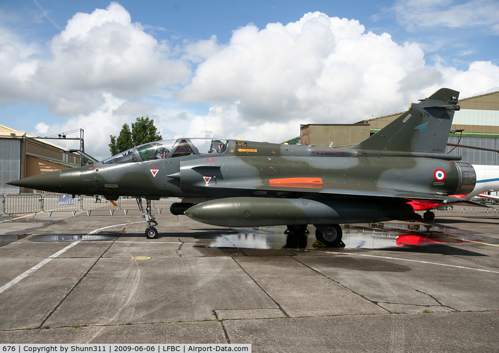 676, Dassault Mirage 2000D C/N 550, Displayed by CEVduring LFGC Airshow 2009