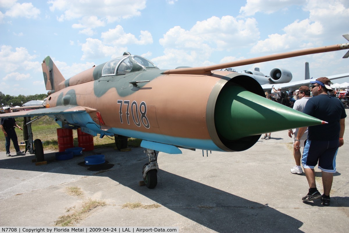 N7708, 1973 Mikoyan-Gurevich MiG-21MF C/N 7708, Mig 21