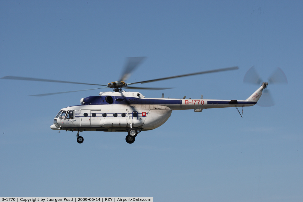 B-1770, Mil Mi-171Sh Hip C/N 59489617770, Slovakia - Police Mil Mi-171