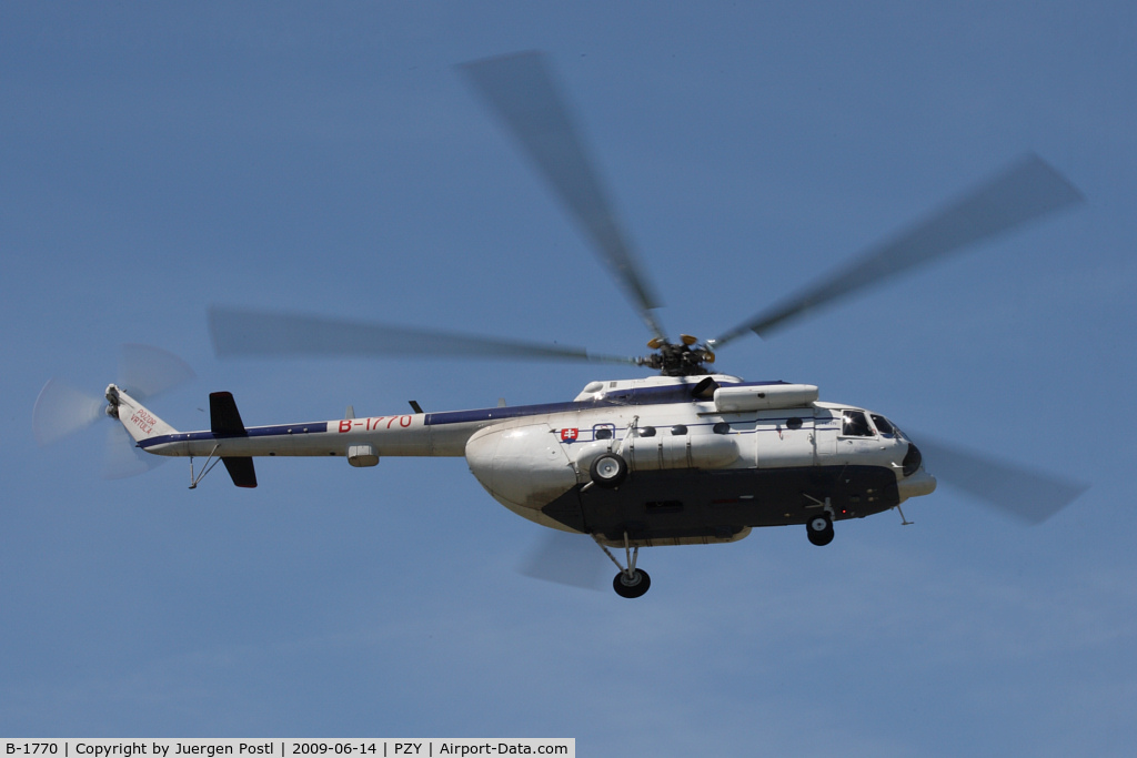 B-1770, Mil Mi-171Sh Hip C/N 59489617770, Slovakia - Police Mil Mi-171