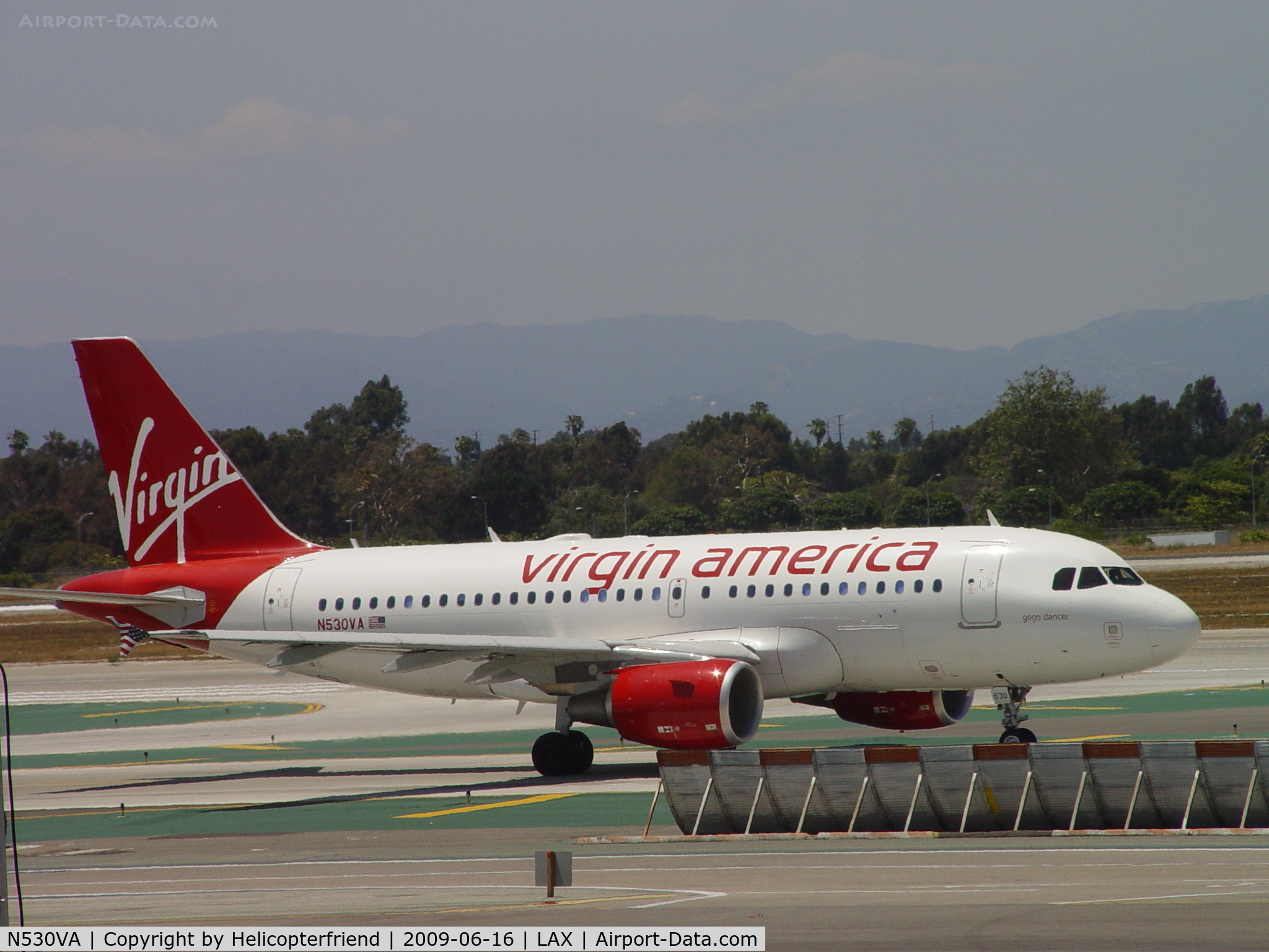 N530VA, 2008 Airbus A319-115 C/N 3686, Taxiing for take off