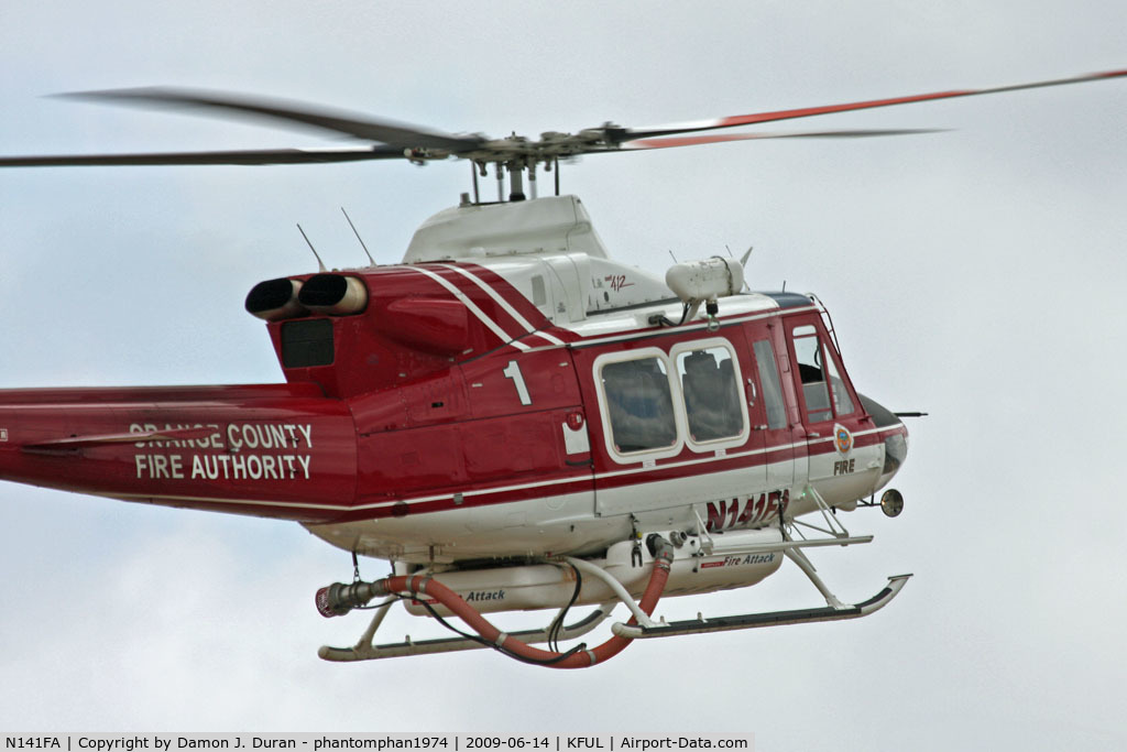 N141FA, 2008 Bell 412EP C/N 36484, Orange County Fire Authority