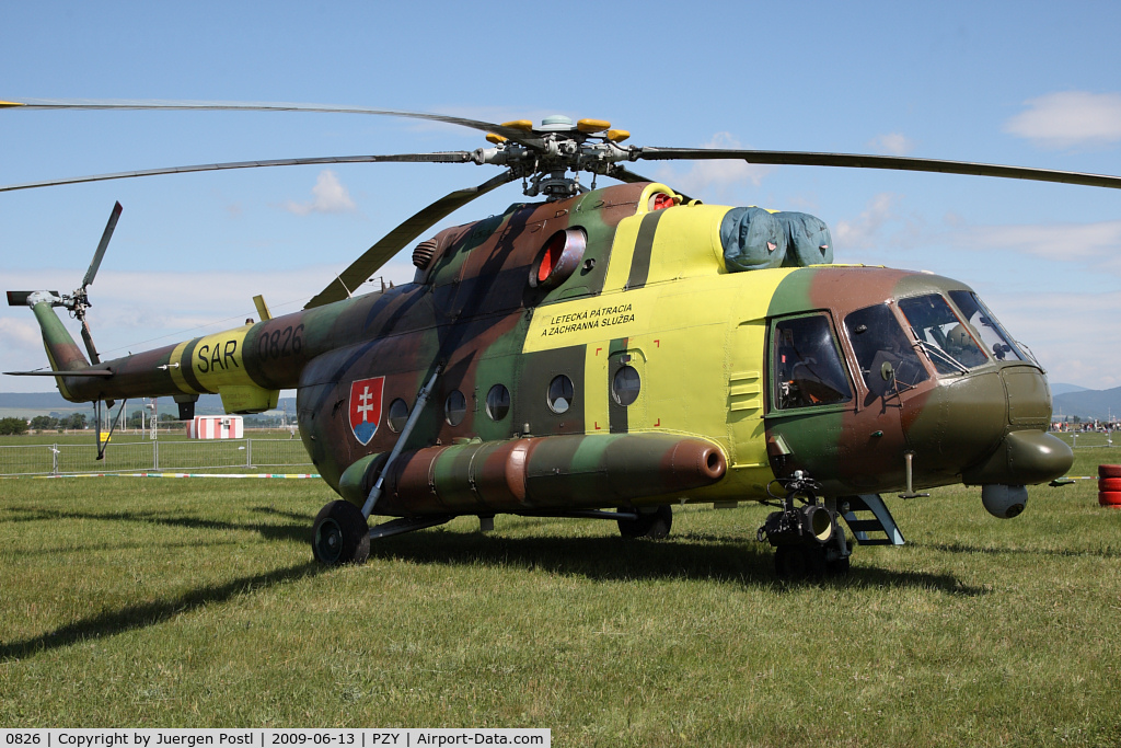 0826, Mil Mi-17 LPZS C/N 108M26, Slovak Air Force Mi-17