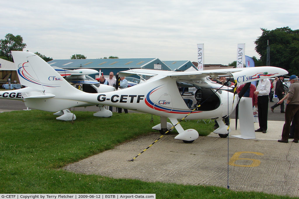 G-CETF, 2007 Flight Design CTSW C/N 8318, CTSW exhibited at 2009 AeroExpo at Wycombe Air Park