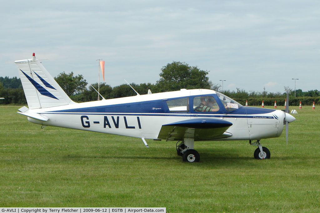 G-AVLI, 1967 Piper PA-28-140 Cherokee C/N 28-23388, Visitor to 2009 AeroExpo at Wycombe Air Park
