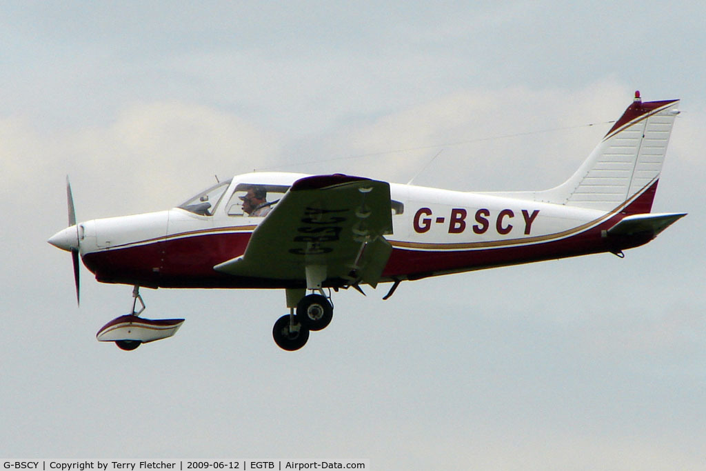 G-BSCY, 1975 Piper PA-28-151 Cherokee Warrior C/N 28-7515046, Visitor to 2009 AeroExpo at Wycombe Air Park