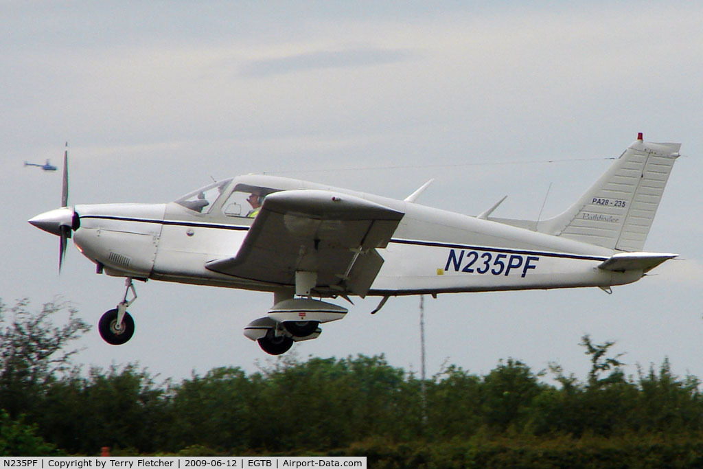 N235PF, 1974 Piper PA-28-235 Cherokee Pathfinder C/N 28-7410083, Visitor to 2009 AeroExpo at Wycombe Air Park
