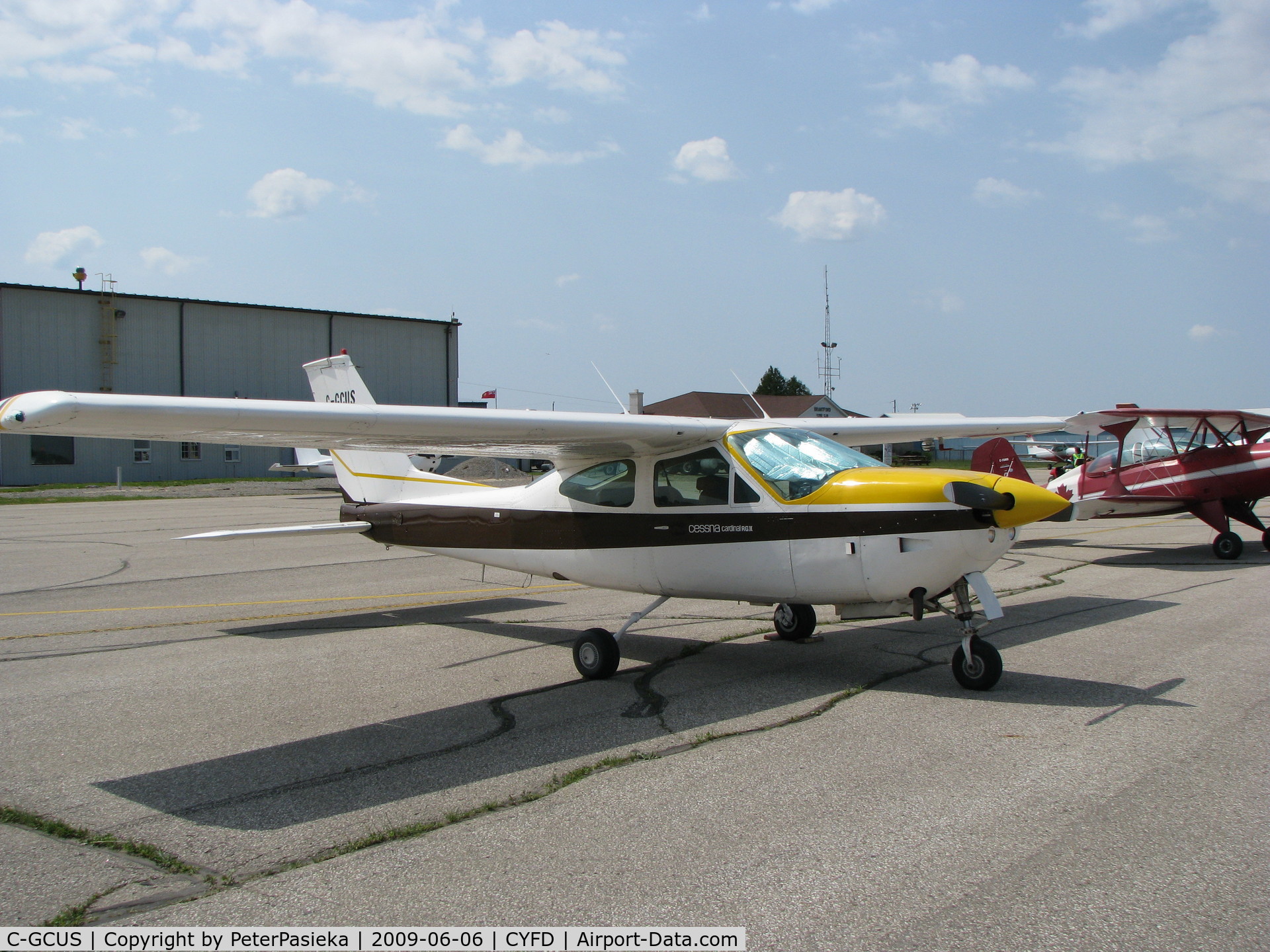 C-GCUS, 1977 Cessna 177RG Cardinal C/N 177RG1071, @ Brantford Airport