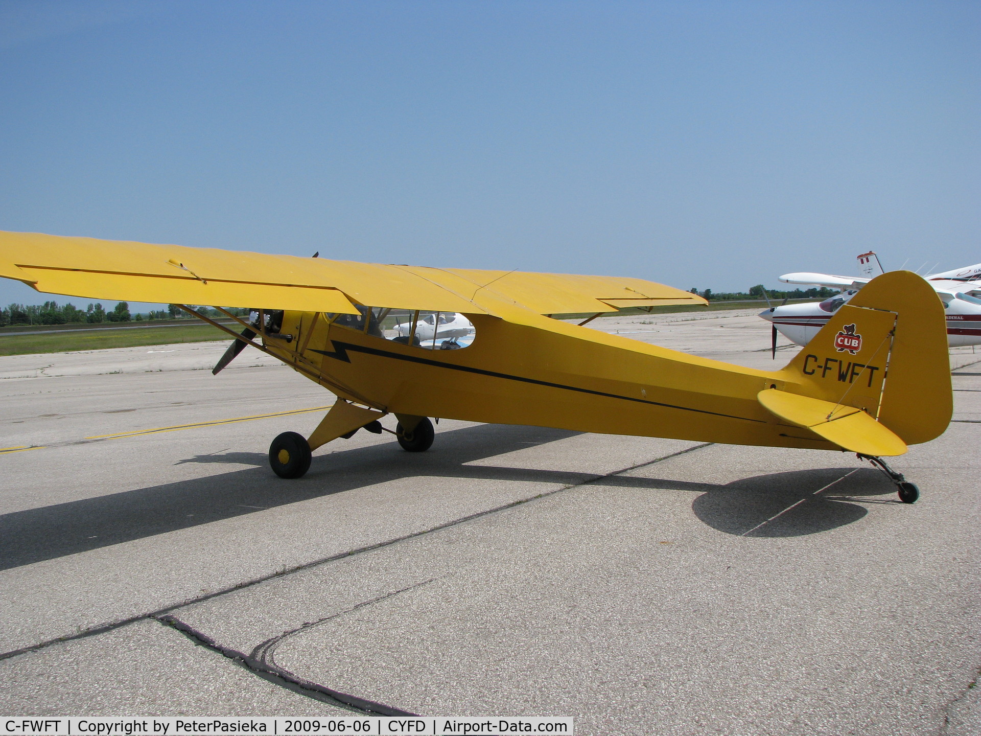 C-FWFT, 1940 Piper J3C-65 Cub Cub C/N 5980, @ Brantford Airport