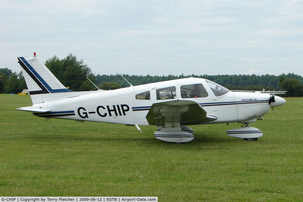 G-CHIP, 1982 Piper PA-28-181 Cherokee Archer II C/N 28-8290095, Visitor to 2009 AeroExpo at Wycombe Air Park