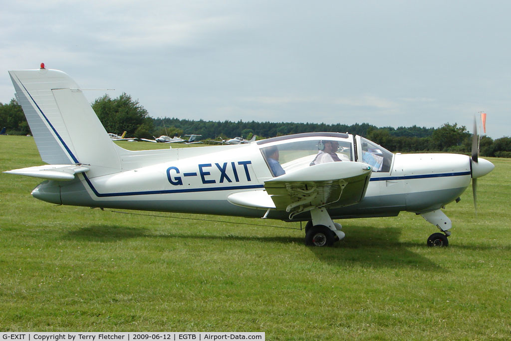 G-EXIT, 1977 Socata MS-893E Rallye 180GT Gaillard C/N 12979, Visitor to 2009 AeroExpo at Wycombe Air Park