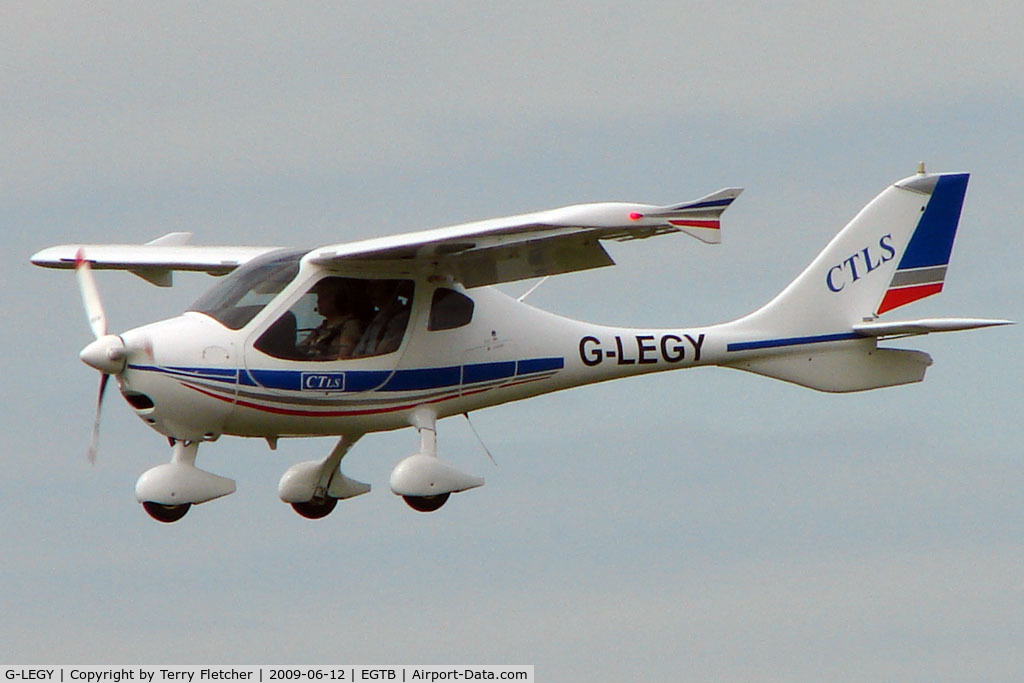 G-LEGY, 2008 Flight Design CTLS C/N F-08-09-13, Visitor to 2009 AeroExpo at Wycombe Air Park